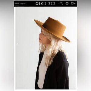 GIGI PIP Brown Wide Brim Hat